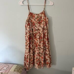 American Eagle Outfitters Floral Lace Midi Dress